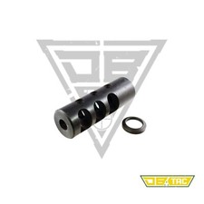 All Steel 1/2x28 TPI Thread Competition Muzzle Brake For .22LR/5.56/.223
