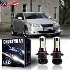 For 2006-2010 Lexus IS250 / IS350 - 2X 9006  Front LED Fog Light Bulbs 6000K