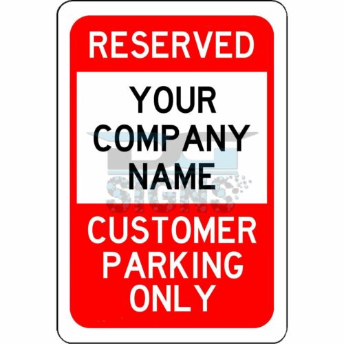 Reserved Customer Parking Only Red and Black - aluminum sign - Picture 1 of 1