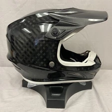 Troy Lee Designs SE4 MIPS MX Helmet Carbon w/ White Trim Medium *SAMPLE*WAS $675