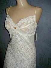 Claire Pettibone Chemise Nightgown Ivory Lace Bridal Reese NWT Large Embroidery