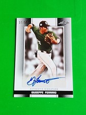 Giuseppe Ferraro 2019 Leaf Perfect Game NS Black Auto 37/50 Marshall