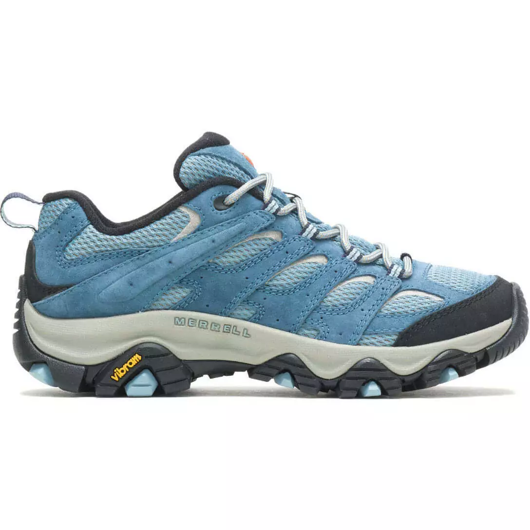 Merrell Womens Moab 3 Vent Walking Shoes Outdoor Hiking Trainers Blue