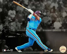 Darick Hall First Home Run Philadelphia Phillies 8x10 Blackout Baseball Photo
