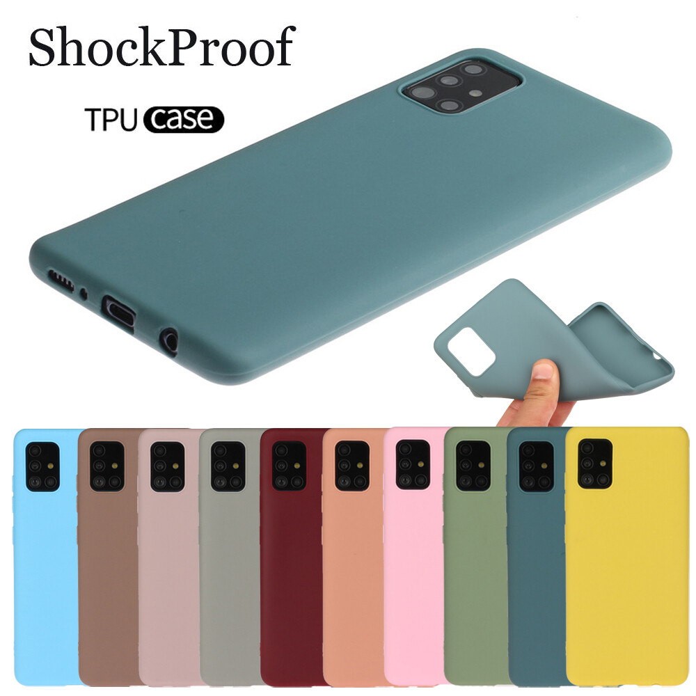 For Samsung Galaxy A51 A71 A21S A30S Slim Soft Matte Silicone Phone 
