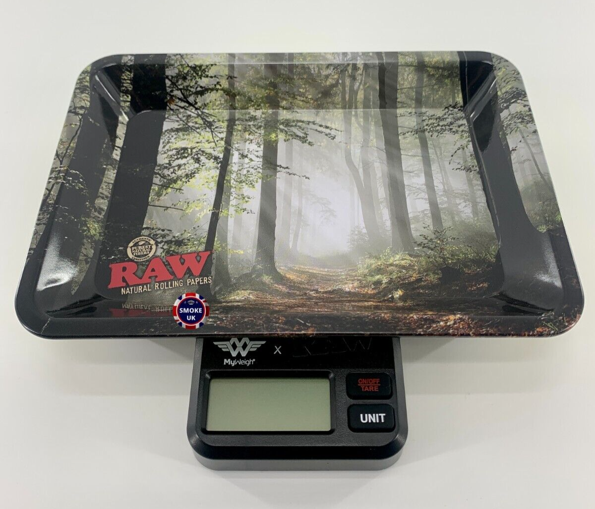 MY WEIGH X RAW TRAY SCALE DIGITAL MAGNETIC WITH RAW MINI ROLLING TRAY 1000g NEW