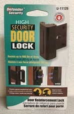 Prime-Line U-11126 Defender Security Bronze Door Reinforcement Lock