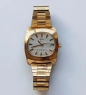 Vintage Timex Gold Tone Case Water Resistant Wind-up Men's Watch Working