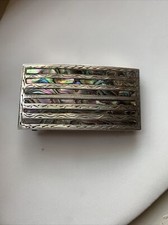 Sterling Abalone Belt Buckle