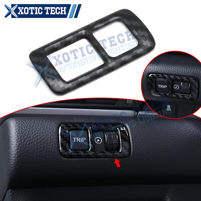 Carbon Fiber Texture AC Climate Control Button Trim For Honda Accord 2018-2022