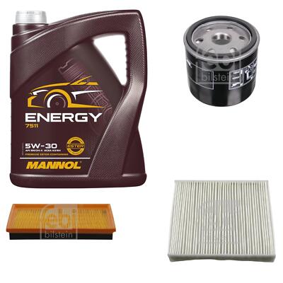 Inspektionspaket 5L MANNOL Energy 5W-30 für Ford C-Max 1.6 Mondeo IV Turnier