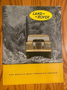 1960's Land Rover "The World's Most Versatile Vehicle" - Fold Out Sales Brochure