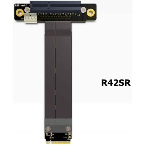 PCIe x4 3.0 PCI-E 4x to M.2 for NGFF NVMe M Key 2280 Riser Card Cable M2 Key - Picture 7 of 9