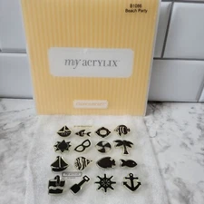 CTMH Close To My Heart Beach Party Acrylix Stamp Set B1086