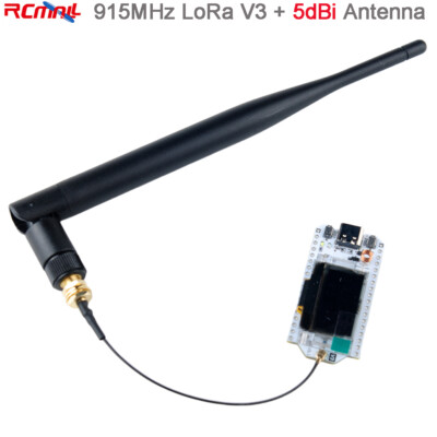 915MHz ESP32 LoRa 32 V3 LoRa32 Board + 5dBi LoRa Antenna for Meshtastic LoRaWAN