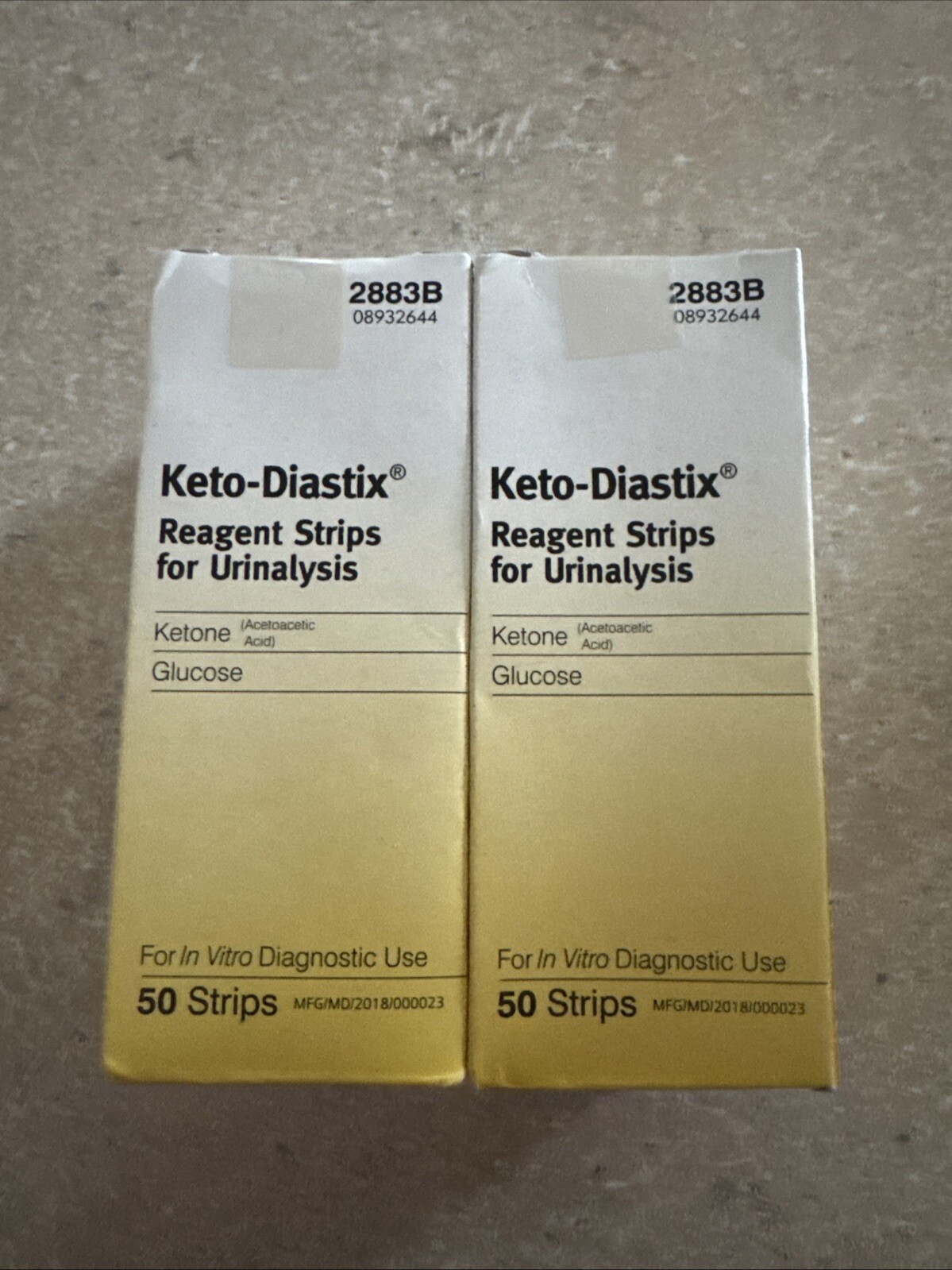 Tiras reactivas Siemens Keto-Diastix para análisis de orina - glucosa/cetonas - 100 unidades