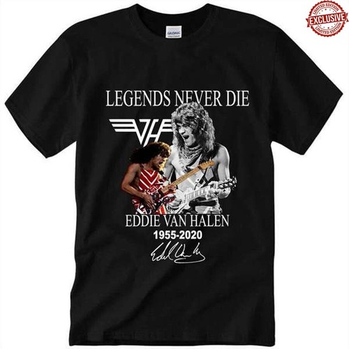Halen Signature Legends Never Die Eddie T Shirt Gift for Fans All Size S-4XL - Picture 3 of 5