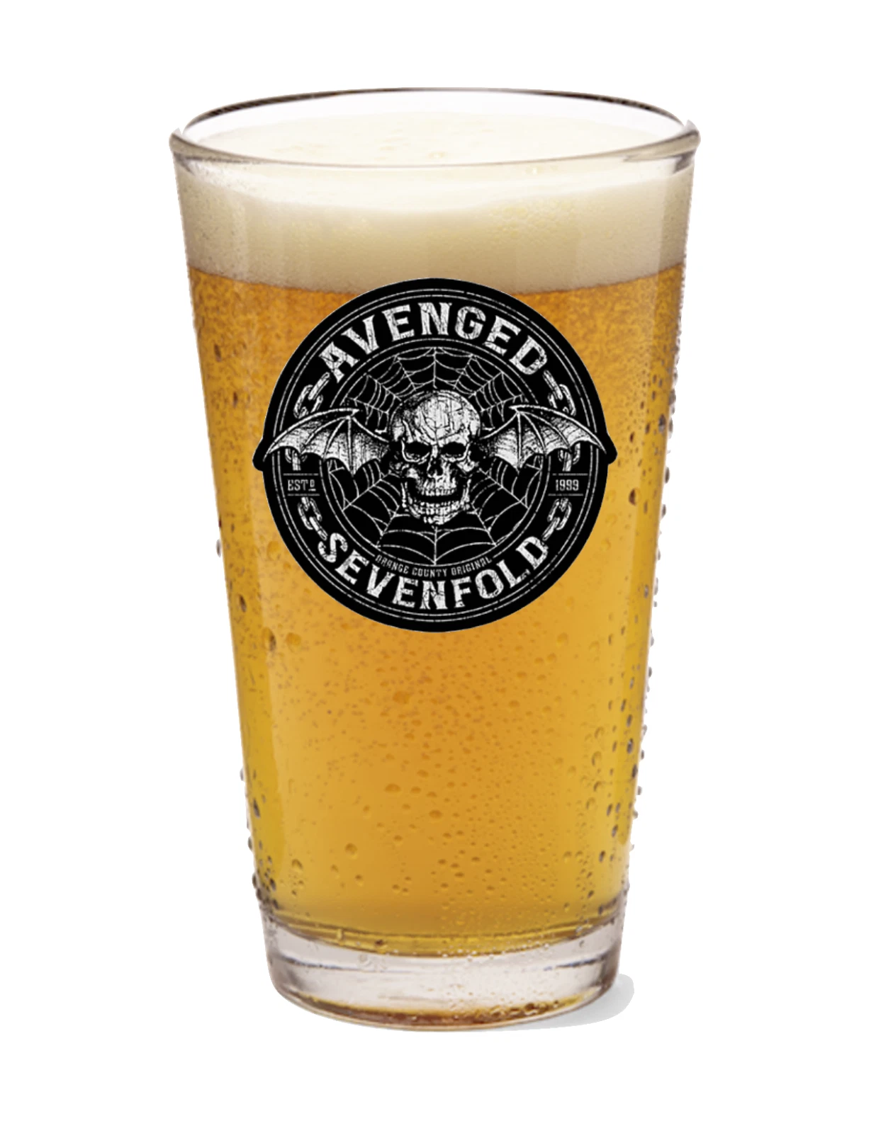 Avenged Sevenfold   Rock & Roll   16oz Pint Beer Glass Pub Barware Seltzer 24