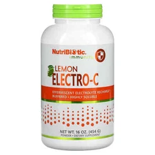 2 X NutriBiotic, Immunity, Lemon Electro-C Powder, 16 oz (454 g)
