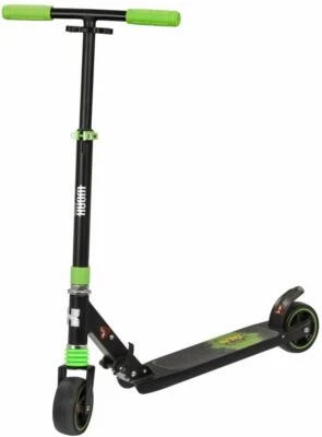 WORX 5th Avenue 125mm Wide Wheels Kinder Scooter Roller Tretroller Schwarz/Grün