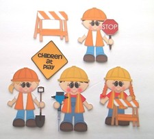 3D U Pick New05 Boy Pilot Girl Love Construction Card Scrapbook Embellishment