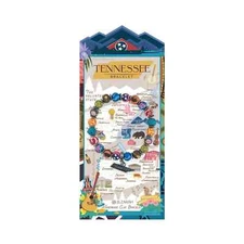 NEW JILZARAH Handmade Clay Beads STATE DESTINATION TENNESSEE 8mm Bracelet