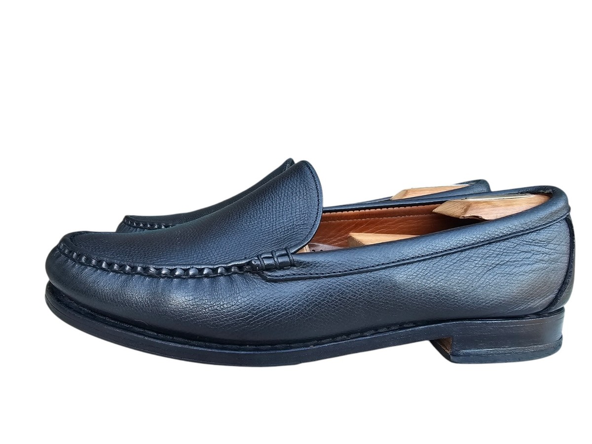 Allen Edmonds Sanibel men\'s loafers Men\'s SZ11.5 Allen Edmonds Shoes Mens 11.5 D Sanibel Black Pebble Leather  main image 3