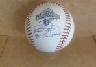 DAVE JUSTICE BRAVES 95 WS CHAMPS SIGNED 1995 WS BASEBALL JSA AUTH