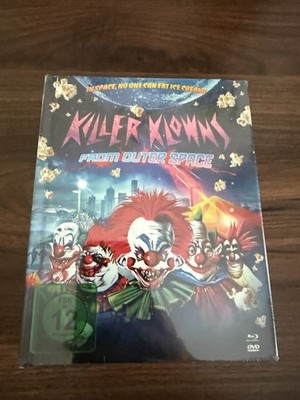 KILLER KLOWNS FROM OUTER SPACE Blu Ray Mediabook Rare OOP Germany Horror