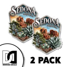 Sedona Arizona Desert Landscape Vinyl Decal Sticker 2 Pack