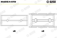 Glyco H1295/4 STD Kurbelwellenlager FüR Opel Suzuki