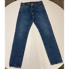Abercrombie Fitch Mens 30W 30L Slim Straight Stretch Jeans Dark Wash
