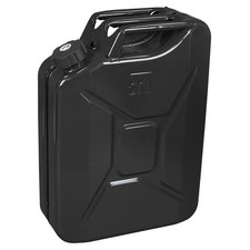 Sealey Metal Jerry Can 20L With Screw Cap Bla...