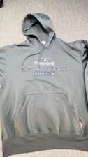 New York Yankees Hoodie Mens XL Gray MLB Baseball Authentic Majestic Therma Base