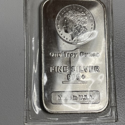 MORGAN HEAD DESIGN SILBER KUNSTBARREN, 1 TROY OZ .999 FEINSILBER, USA, IN HÜLLE! - Bild 4 von 8