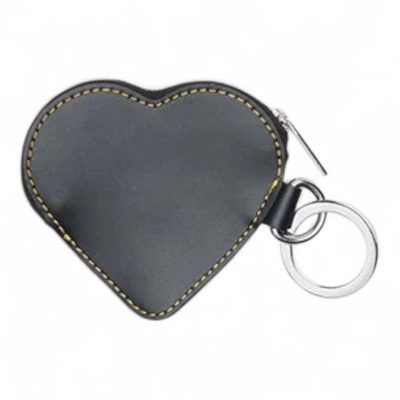 Dr. Martens Heart Mini Purse Black Keyring Wallet Bag Charm