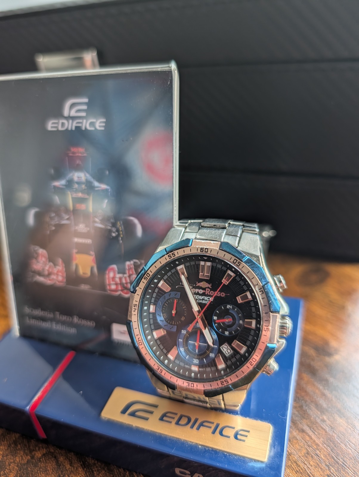 Casio Ediface Chrono Toro Rosso Limited Edition Mens Watch