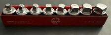 1987-1989 Mac Tools 8pc 12 Dr Drain Plug Socket Set Square Sae Vp8 Vp20 Usa