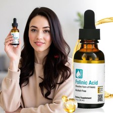 California Gold Nutrition Folinic Acid Alcohol 1 FL Oz 30 Ml - Lon California