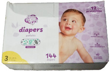 Always My Baby Disposable Diapers Size 3 - 144 Count - 12 Hour Protection - New 0.31 per diaper
