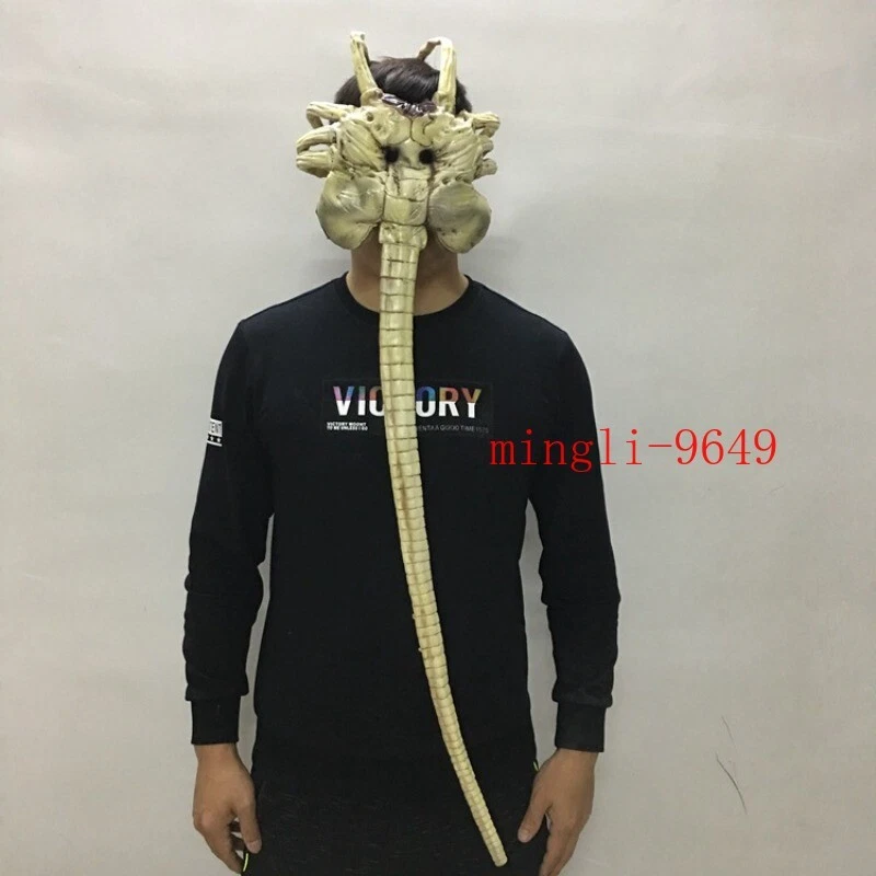 Halloween Alien Facehugger Mask Cosplay Scary Latex Face Mask Costume Props Hot - Image 2 of 4