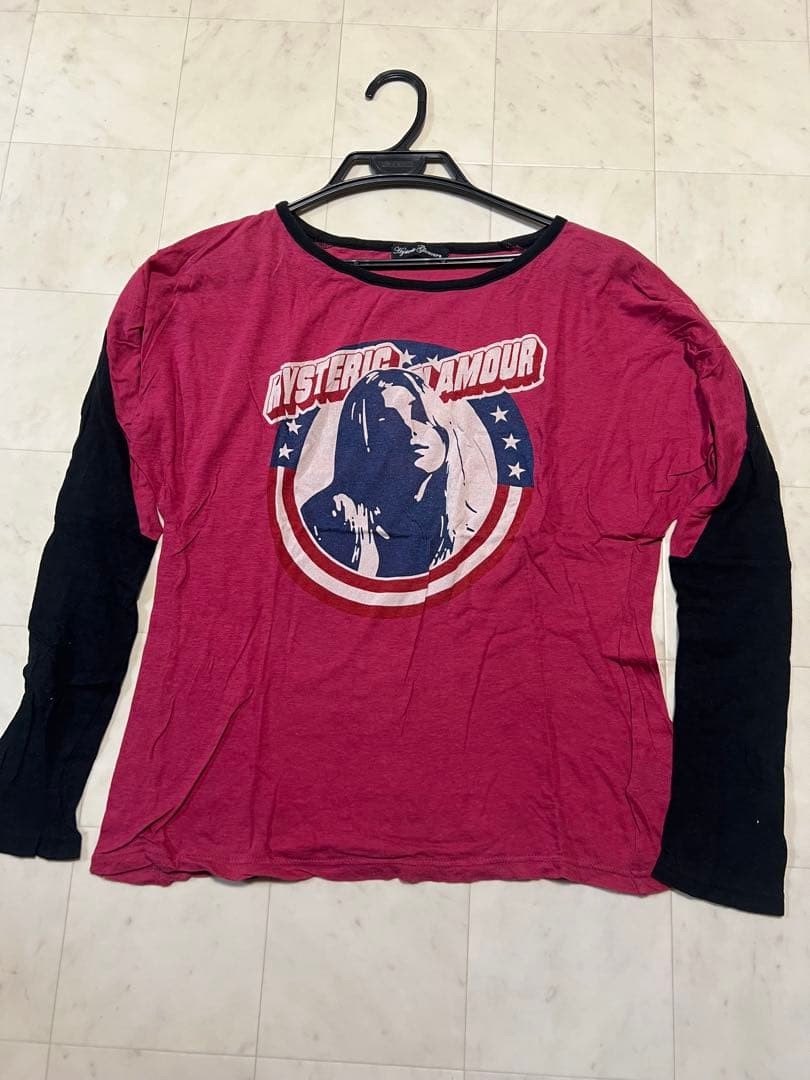 Hysteric Glamour Long Sleeve T-Shirt Free Size Casual Top Women's Fashion