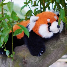 Cute Red Panda Plush Toy, Weighted Stuffed Animals, Red Panda Plush Animals C...