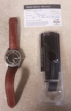 Hamilton EFA Watch Men 33mm Silver Tone Engineered for Action New Battery