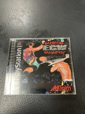 ECW Hardcore Revolution (PlayStation 1, 2000) PS1 Black Label Sealed -001
