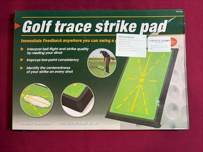 Golf Trace Strike Pad Immediate Feedback Durable Rubber Base Training Aid