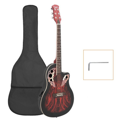 Glarry 41''  Full-Size Popular Spruce Cutaway Acoustic-Electric Guitar EQ Bag