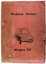 Trojan 200 Bubble Car Owners Workshop Manual Microcar