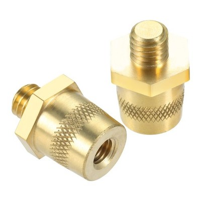 2PCS 3/8 16 Thread Male Brass Side Post Battery Terminal Charging Posts