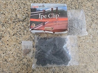 DeckWise Black Ipe Clip Extreme S Hidden Deck Fasteners 3/32 Gap Stainless Steel